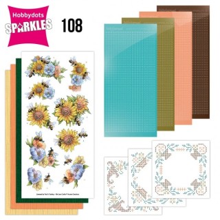 (SPDO108)Sparkles Set 108 - Flowers And Bees