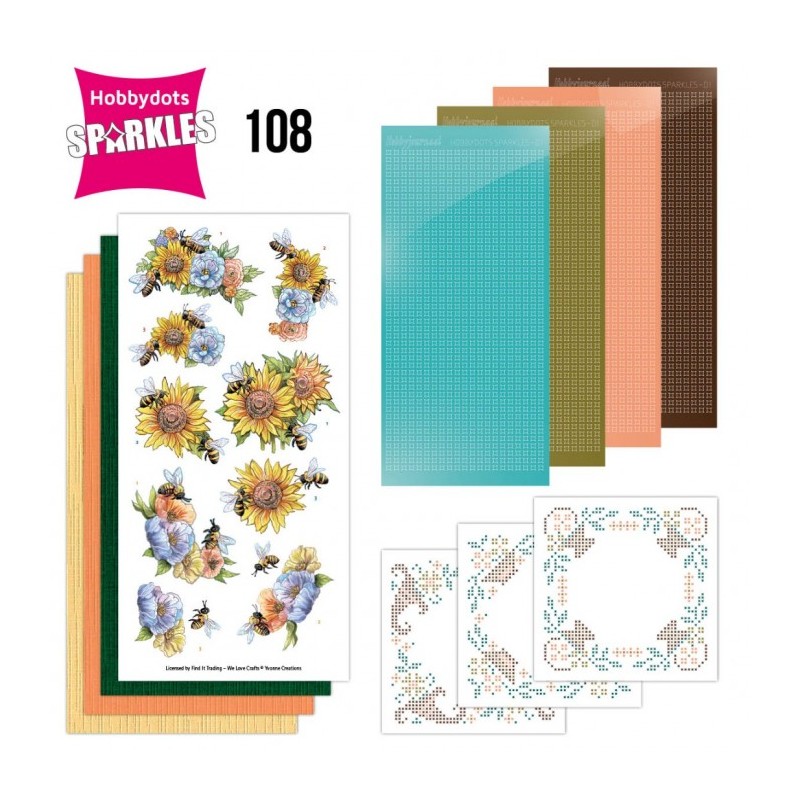 (SPDO108)Sparkles Set 108 - Flowers And Bees