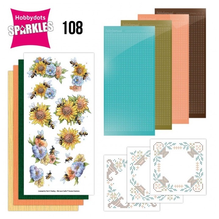 (SPDO108)Sparkles Set 108 - Flowers And Bees