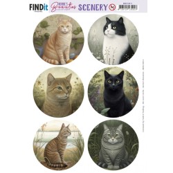 (BBSC10011)Push-Out Scenery - Berries Beauties -Cats Round