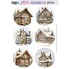 (BBSC10015)Push-Out Scenery - Berries Beauties - Winter Charm Round