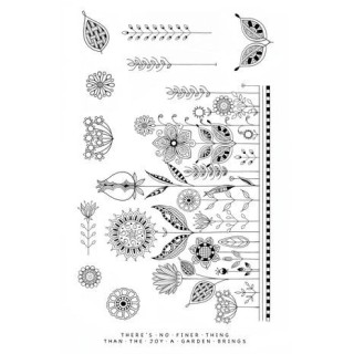 (KK0056)Katkin Krafts Herbaceous Border A5 Clear Stamp Set