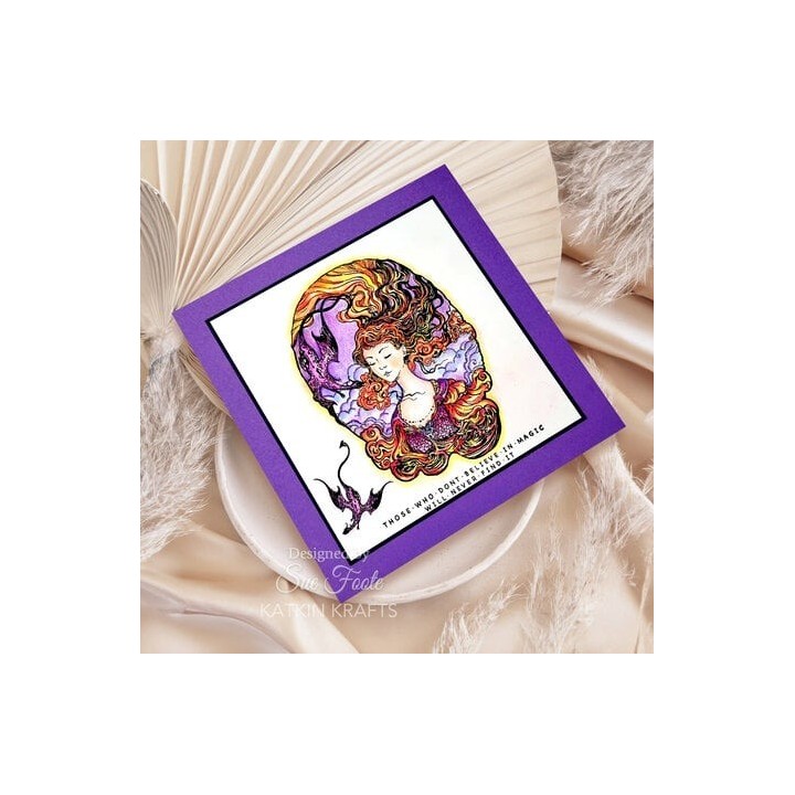 (KK0058)Katkin Krafts Dragon's Breath A5 Clear Stamp Set