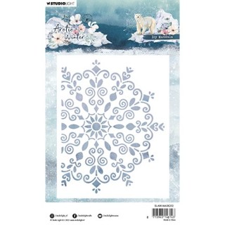(SL-AW-MASK252)Studio light stencil Icy mandala Artic Winter nr.252