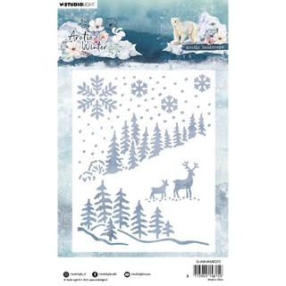 (SL-AW-MASK253)Studio light stencil Arctic landscape Artic Winter nr.253