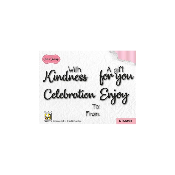 (DTCS038)Nellie's Choice Clear stamps With Love