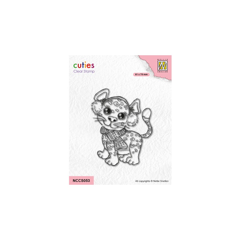 (NCCS053)Nellie's Choice Clear stamps Cheetah