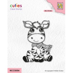(NCCS054)Nellie's Choice Clear stamps Zebra