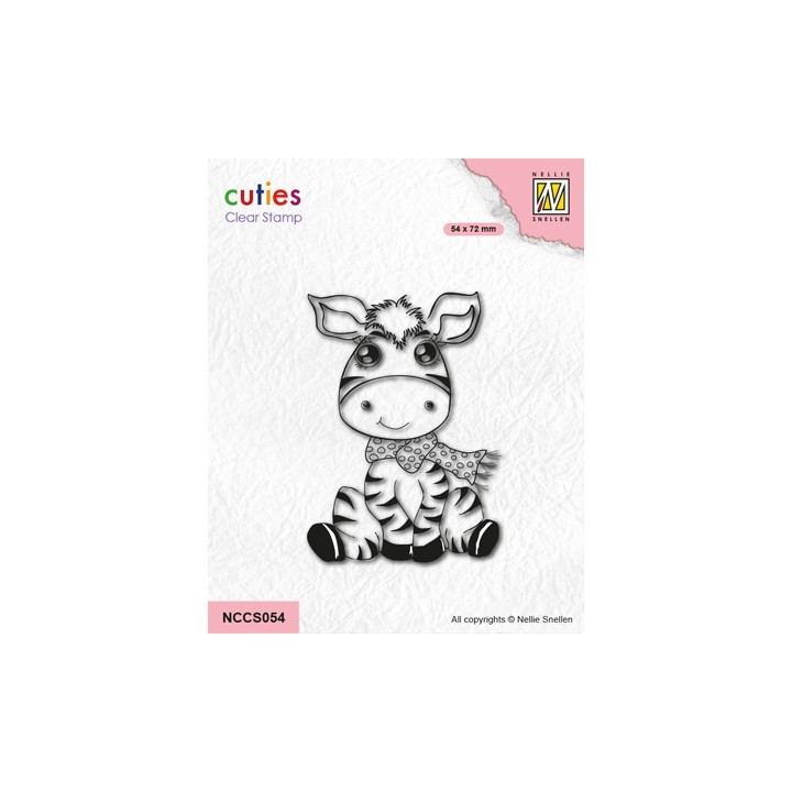 (NCCS054)Nellie's Choice Clear stamps Zebra