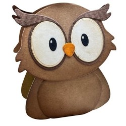 (SD295)Nellie's hape Dies Giftbox Owl