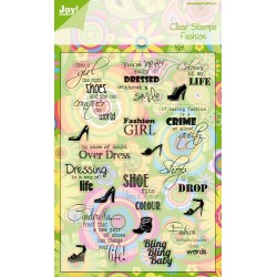 (6410/0065)Clear stamps - text ENG fashion