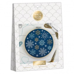 (SEW106016)Embroidery Kit - Snowflakes