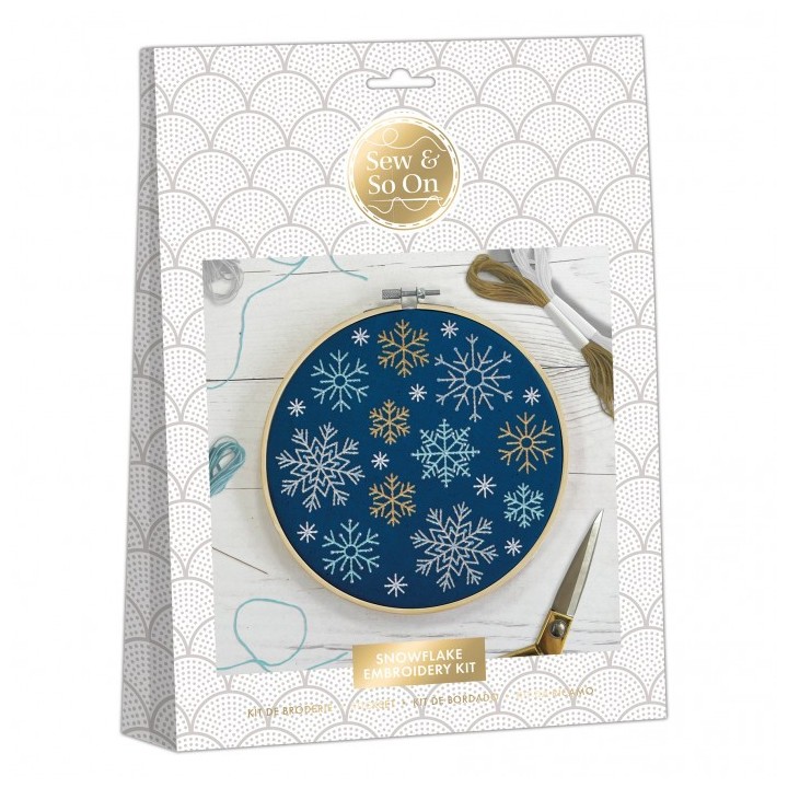 (SEW106016)Embroidery Kit - Snowflakes