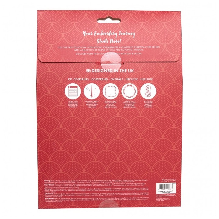 (SEW106010)Embroidery Kit – Christmas Tree