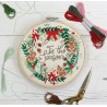 (SEW106013)Embroidery Kit – Christmas Wreath