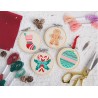 (SEW106018)Embroidery Hoop Decorations - Deck The Halls