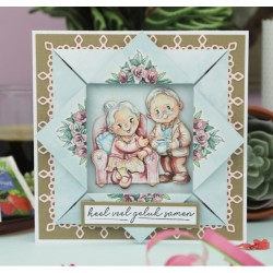 (YCD10340)Dies - Yvonne Creations - Young At Heart - Grandparents