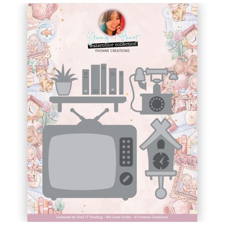 (YCD10341)Dies - Yvonne Creations - Young At Heart - Home Accessoires