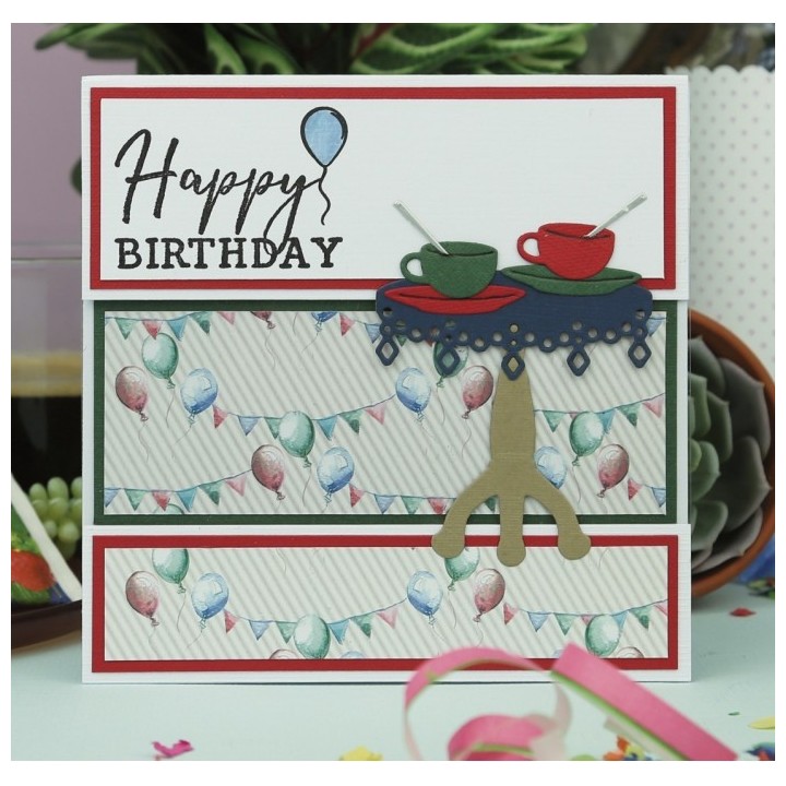 (YCD10342)Dies - Yvonne Creations - Young At Heart - Tea Time
