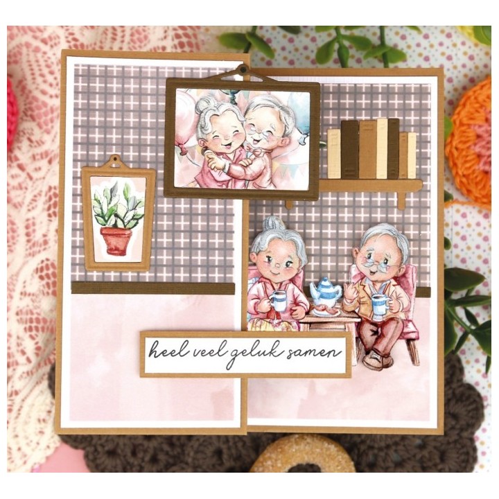 (YCD10343)Dies - Yvonne Creations - Young At Heart - Photoframes
