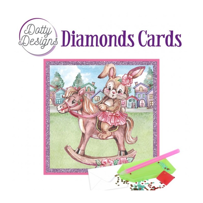 (DDDC1169)Dotty Designs Diamond Cards - Rocking Horse