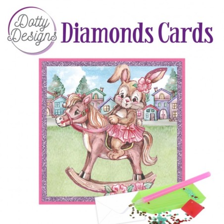 (DDDC1169)Dotty Designs Diamond Cards - Rocking Horse