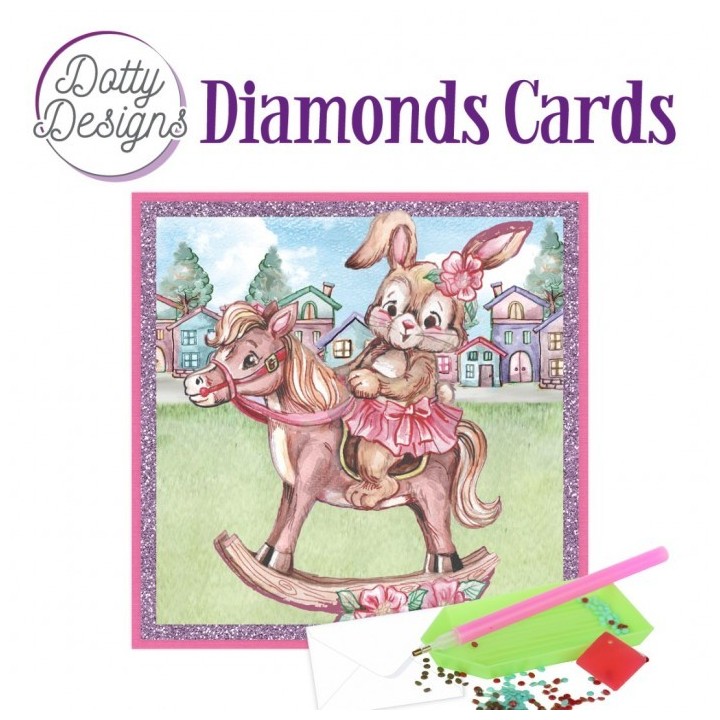 (DDDC1169)Dotty Designs Diamond Cards - Rocking Horse
