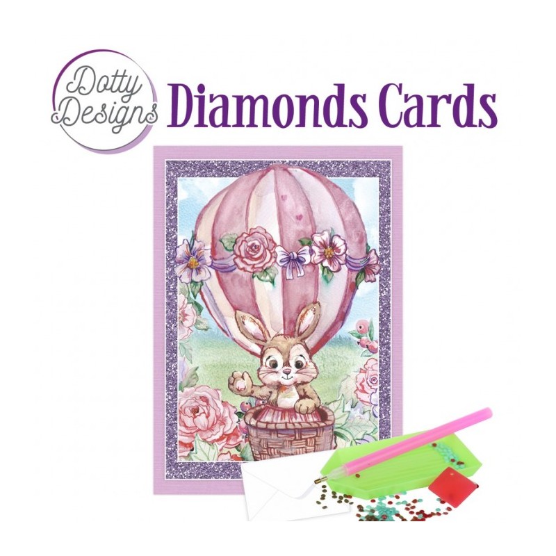 (DDDC1170)Dotty Designs Diamond Cards - Hot Air Balloon