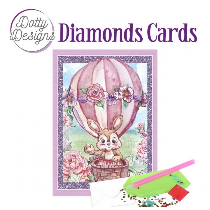 (DDDC1170)Dotty Designs Diamond Cards - Hot Air Balloon