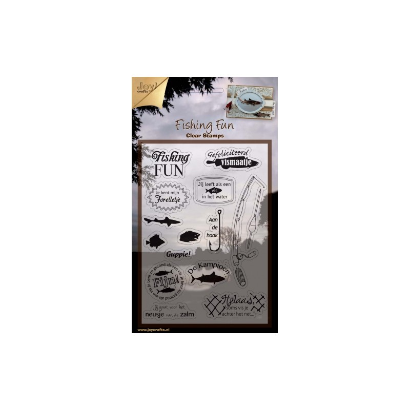 (6410/0303)Clear stamp NL - fish theme