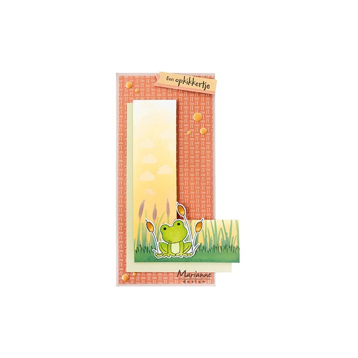 (CS1155)Clear stamp + dies Frog