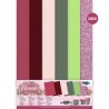 (AD-A4-10029)Linen Cardstock Pack - Amy Design - Pink Florals - A4