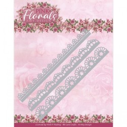 (ADD10312)Dies - Amy Design - Pink Florals - Floral Border