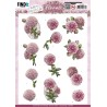 (SB10898)3D Push Out - Amy Design - Pink Florals - Dahlia