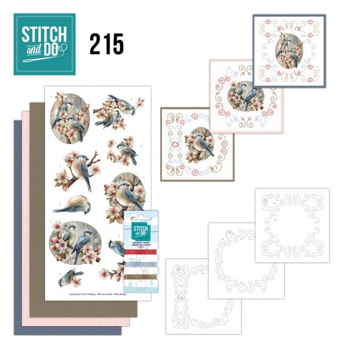 (STDO215)Stitch And Do 215 - Amy Design - Blue Birds