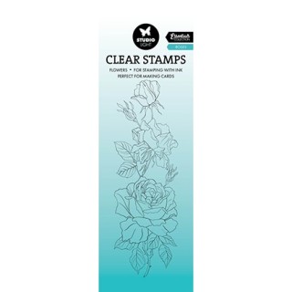 (SL-ES-STAMP587)Studio light SL Clear stamp Roses Essentials nr.587