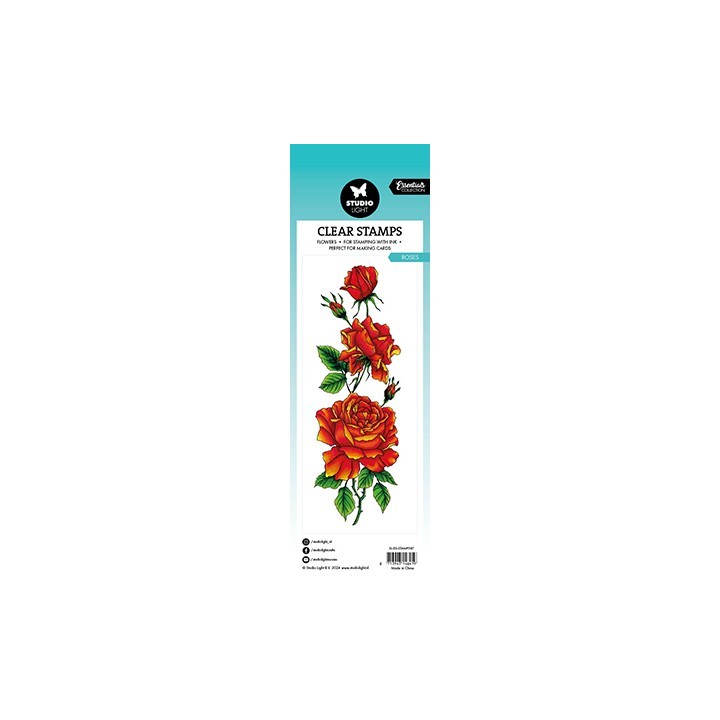 (SL-ES-STAMP587)Studio light SL Clear stamp Roses Essentials nr.587