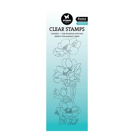 (SL-ES-STAMP588)Studio light SL Clear stamp Anemone Essentials nr.588