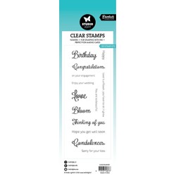 (SL-ES-STAMP589)Studio light SL Clear stamp Sentiments Essentials nr.589