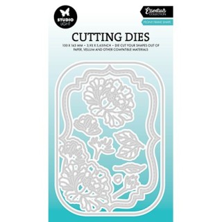 (SL-ES-CD767)Studio Light SL Cutting Die Peony frame shape Essentials nr.767