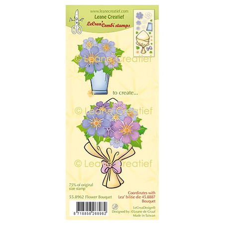 (55.8962)LeCrea - Combi clear stamp Flower Bouquet
