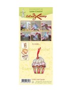 (55.8993)LeCrea - Combi clear stamp Label Cupcake