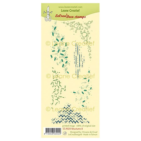 (55.9020)LeCrea - Combi clear stamp Structures 8