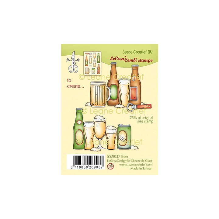 (55.9037)LeCrea - Combi clear stamp Beer