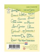 (55.9044)LeCrea - Combi clear stamp Teksten Nederlands