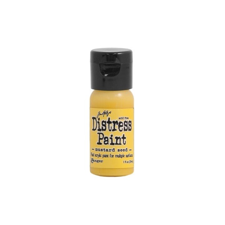 (TDF53125)Ranger Distress Paint Flip Cap Bottle - Tim Holtz - Mustard Seed