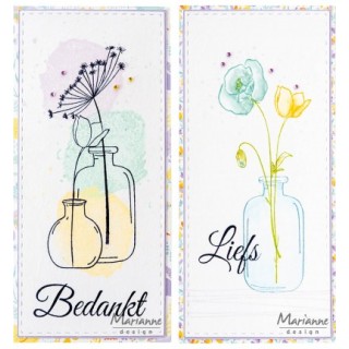 (CS1159)Clear stamp Silhouette Art, Tulip