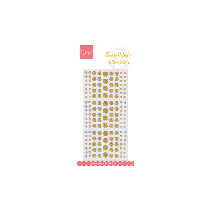 (PL4530)Marianne Design Yellow glitter