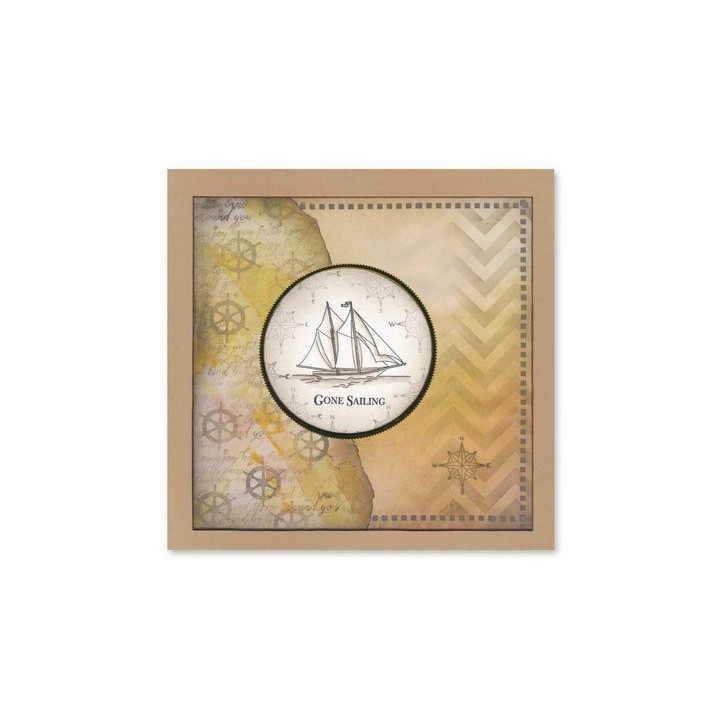 (ACC-CA-31457-88)Groovi - Designer paper CHAMOMILE LOOSE LEAF INFUSIONS COLLAGE PAPER 8" X 8"