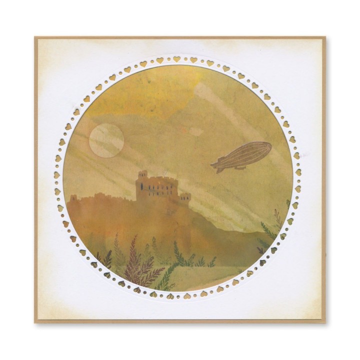 (ACC-CA-31457-88)Groovi - Designer paper CHAMOMILE LOOSE LEAF INFUSIONS COLLAGE PAPER 8" X 8"